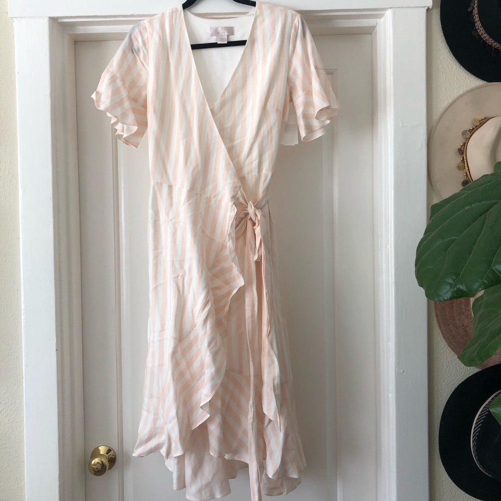 NWT high low wrap dress - rachel parcel